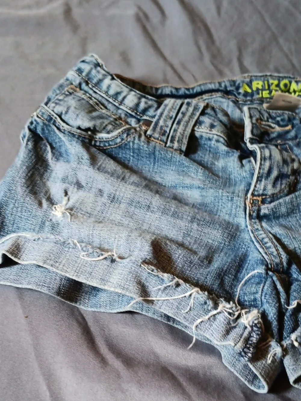 Arizona Juniors Light Blue Denim  Shorts